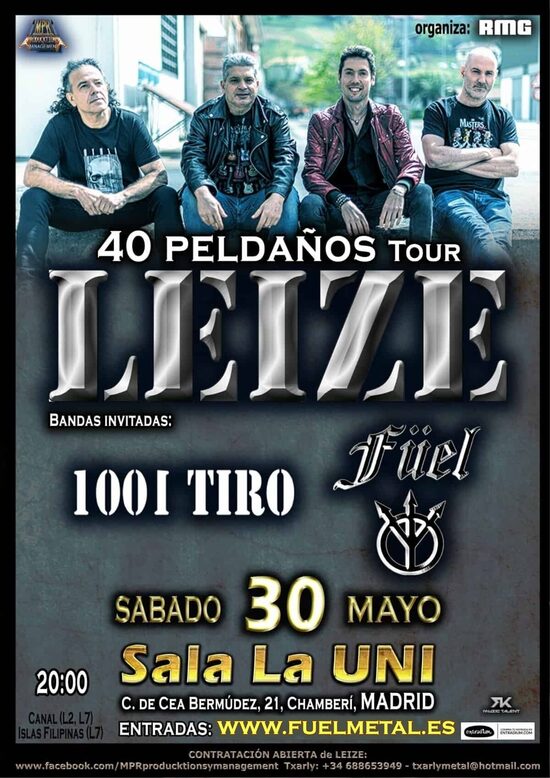 Reserva de Entradas LEIZE+FÜEL+1001 TIRO 