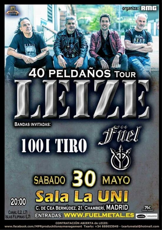 Entrada LEIZE+FÜEL+1001TIRO 30 Mayo sala La UNI ENVÍO A DOMICILIO